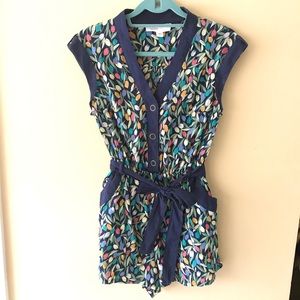 Anthropologie Lilka tulip print romper
